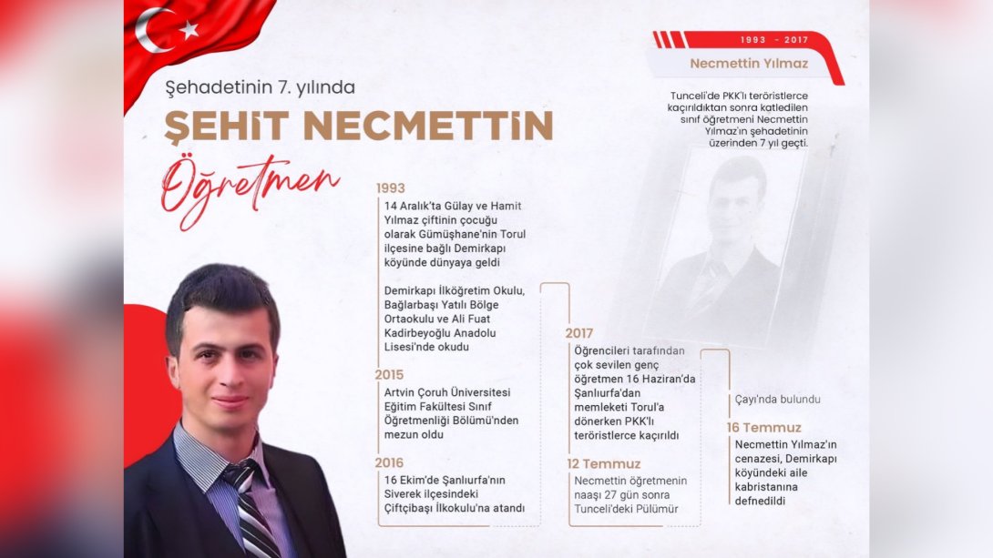 Necmettin Yılmaz Öğretmenin Şehadetinin 7.Yılı